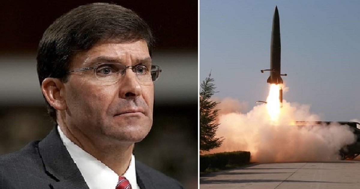 m3 3.jpg?resize=412,275 - Defense Secretary Mark Esper Said The US Will Not "Overreact" To The Latest Missile Launches In North Korea