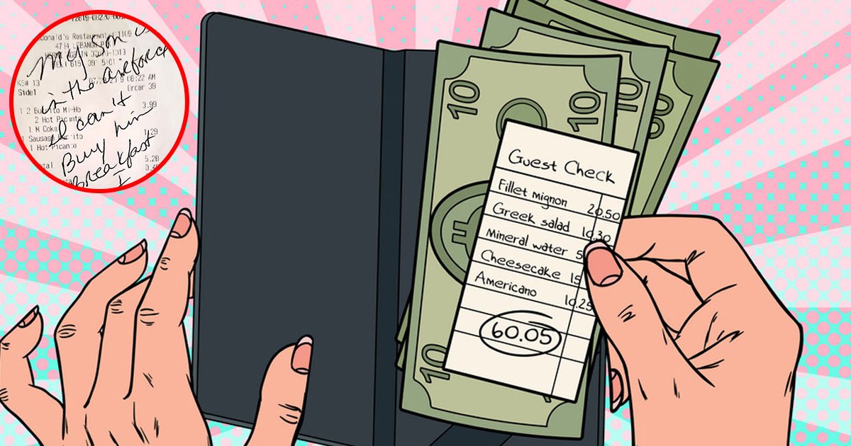 mother of airman paid for the breakfast of stranger ladys son and left a hearttouching note.jpg?resize=412,275 - Air Force Member's Mother Left A Note On The Stranger's Receipt "I Can't Buy My Son Breakfast So I Bought Yours"