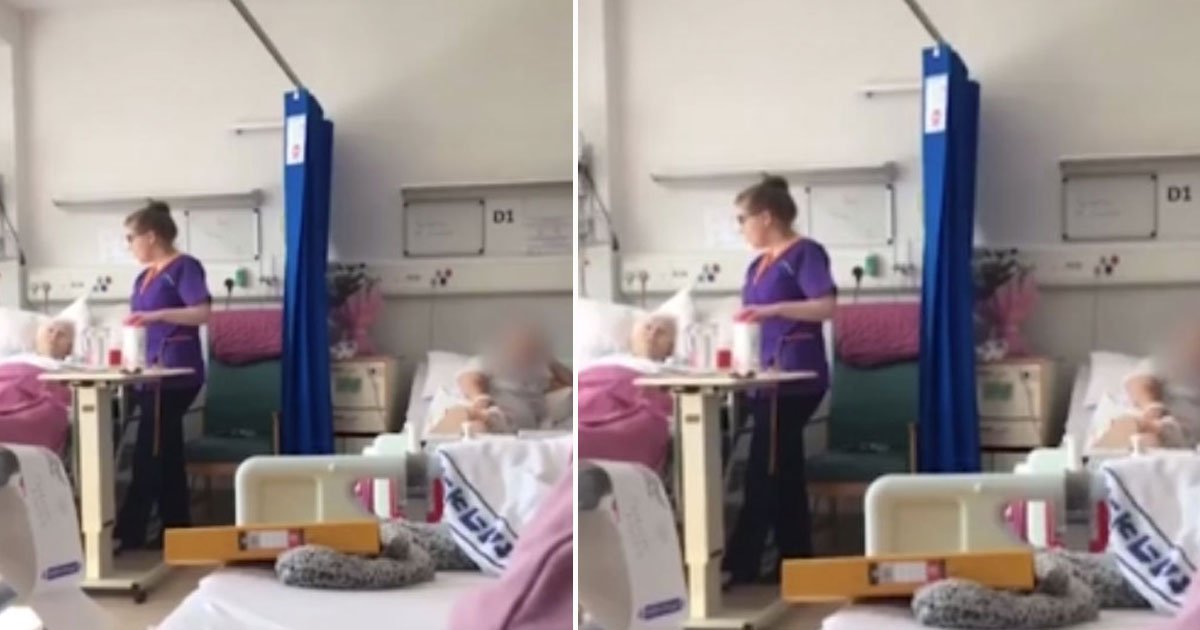 nurse comforts patient amazing grace.jpg?resize=412,275 - Nurse Comforted An Elderly Patient With A Heart-Touching Rendition Of “Amazing Grace”