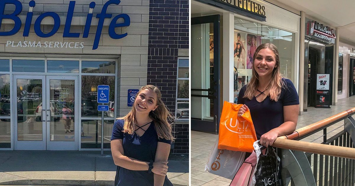 shopaholic blood plasma.jpg?resize=412,275 - 20-Year-Old Shopaholic Donates Her Blood Plasma Twice A Week To Enjoy Retail Therapy Thrice A Week