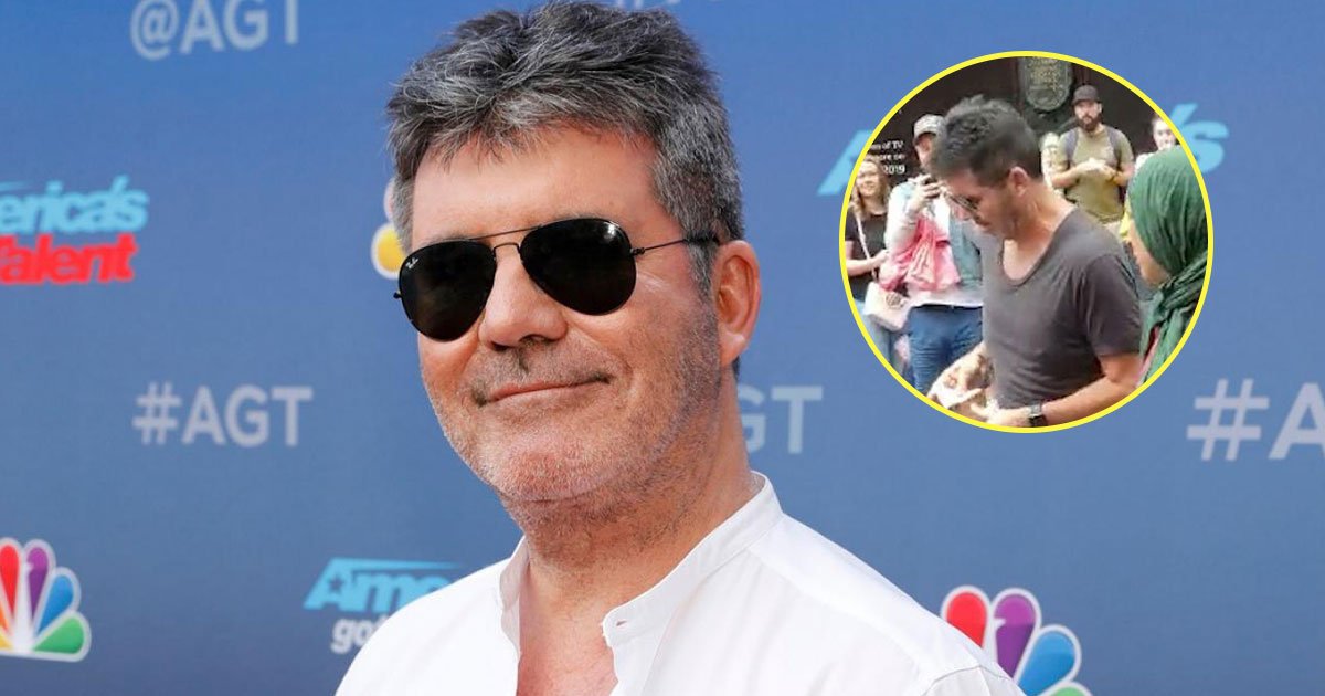 simon cowell beggar.jpg?resize=412,275 - Simon Cowell Handed Over A £20 Note To A Beggar While Leaving Harrods