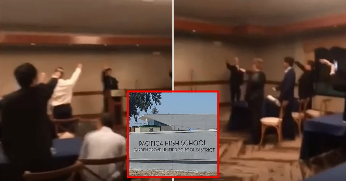 students5.png?resize=412,275 - Around Ten High School Students Appear To Give The Hitler Salute During Awards Ceremony