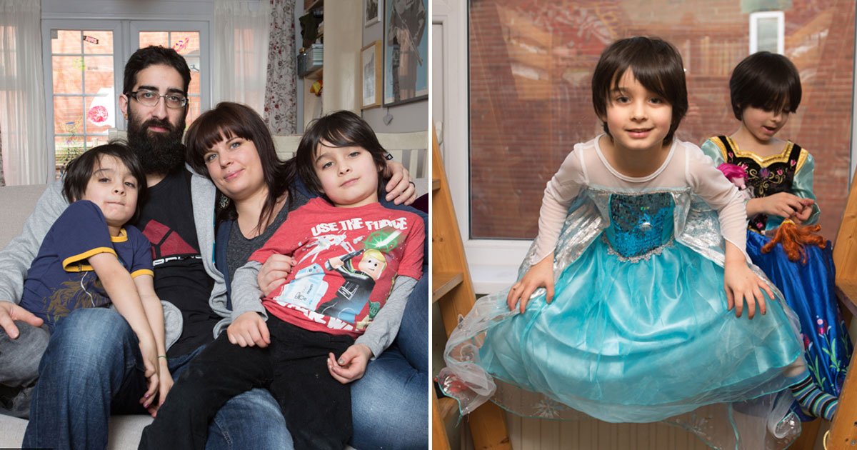 twins wear dresses.jpg?resize=412,275 - This Couple Allowed Their Twin Boys To Wear Dresses And Play With Dolls