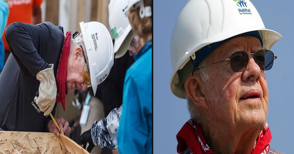 untitled 1 112.jpg?resize=412,232 - Former President Jimmy Carter Won't Let His Recent Hip Surgery Stop Him From Attending The Annual Habitat For Humanity Build