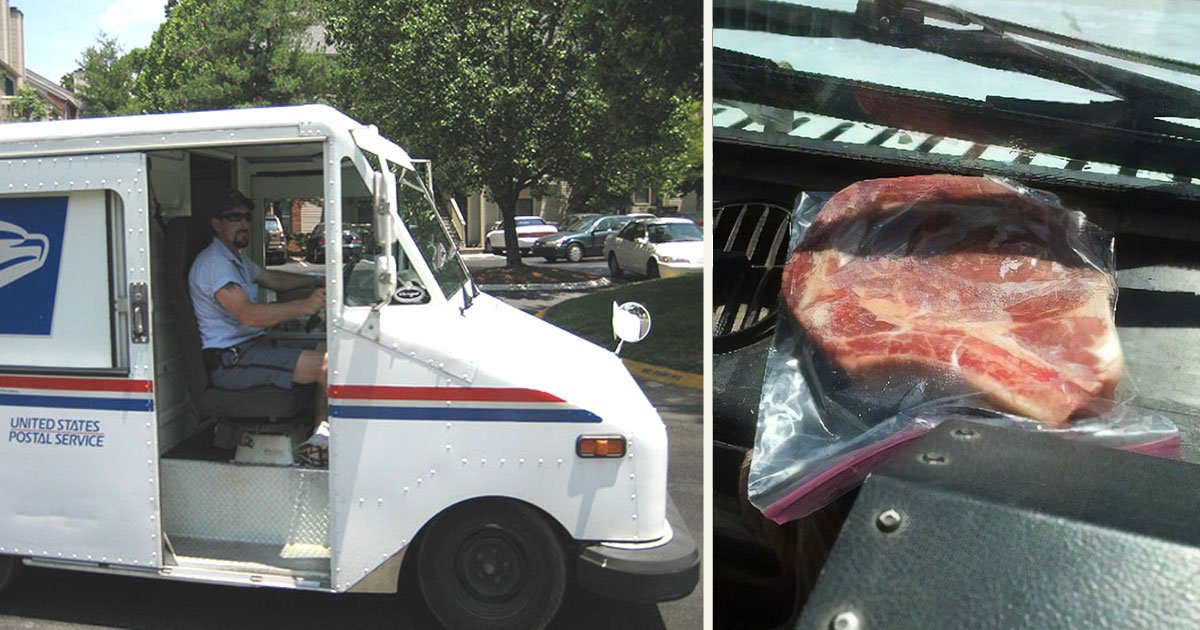 untitled 1 45.jpg?resize=1200,630 - Un employé de la poste américaine a fait cuire un steak dans son camion pour montrer à quel point il faisait chaud