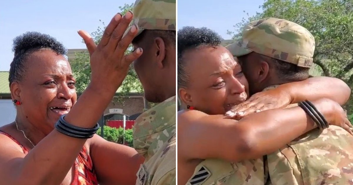untitled design 12.png?resize=412,275 - Soldier Surprised His Mother After Returning Home From His Mission Earlier Than Expected
