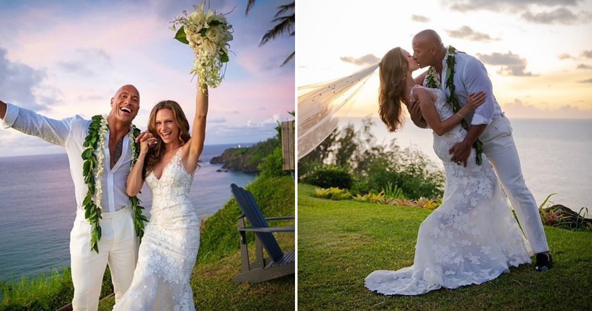 untitled design 54.png?resize=1200,630 - Dwayne 'The Rock' Johnson a épousé sa petite amie de longue date, Lauren Hashian