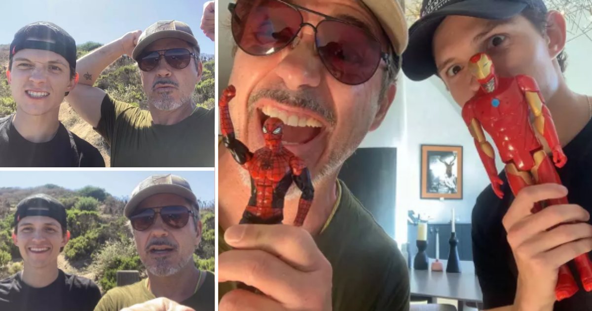 untitled design 7 33.png?resize=1200,630 - Même après les différents entre Marvel et Sony, Robert Downey Jr. et Tom Holland sont toujours amis