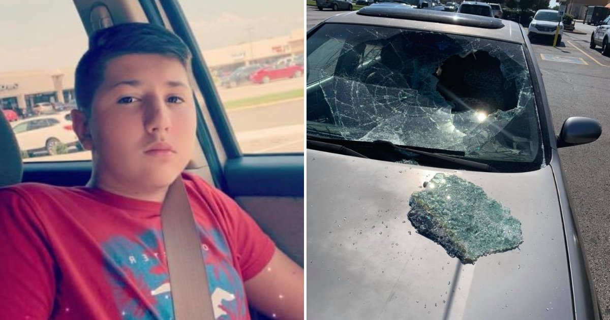 untitled design 74 1.png?resize=1200,630 - Un garçon de 12 ans se fait qualifier de héros après qu'il ait fracassé la vitre d'une voiture pour sauver un enfant pris au piège à l'intérieur