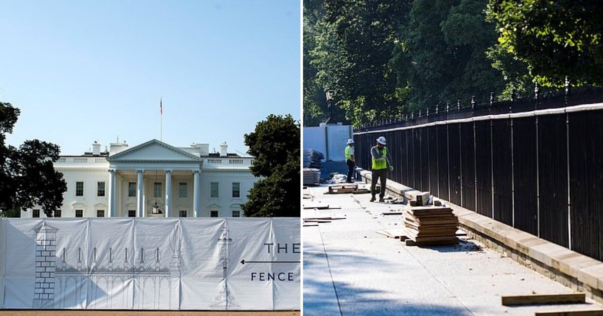 untitled design 79.png?resize=1200,630 - Donald Trump construit un autre mur mais cette fois-ci il sera autour de la Maison Blanche