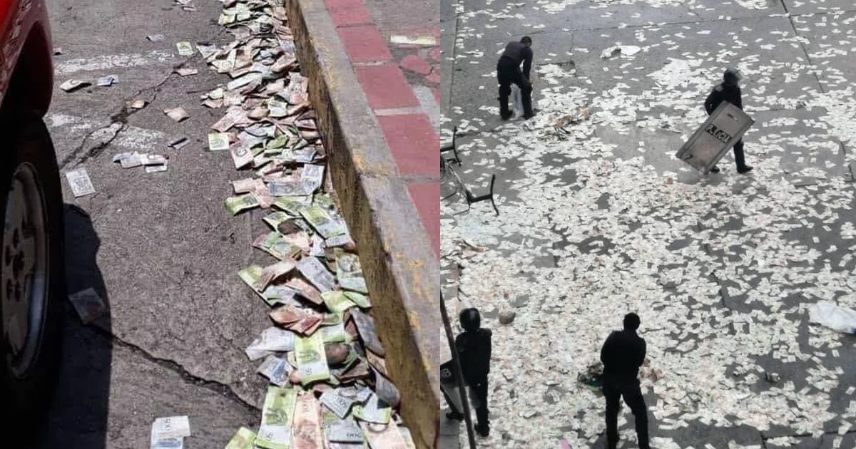 venezuela.jpg?resize=1200,630 - 지폐 엮어서 '○○' 만드는 베네수엘라의 충격적인 거리 모습