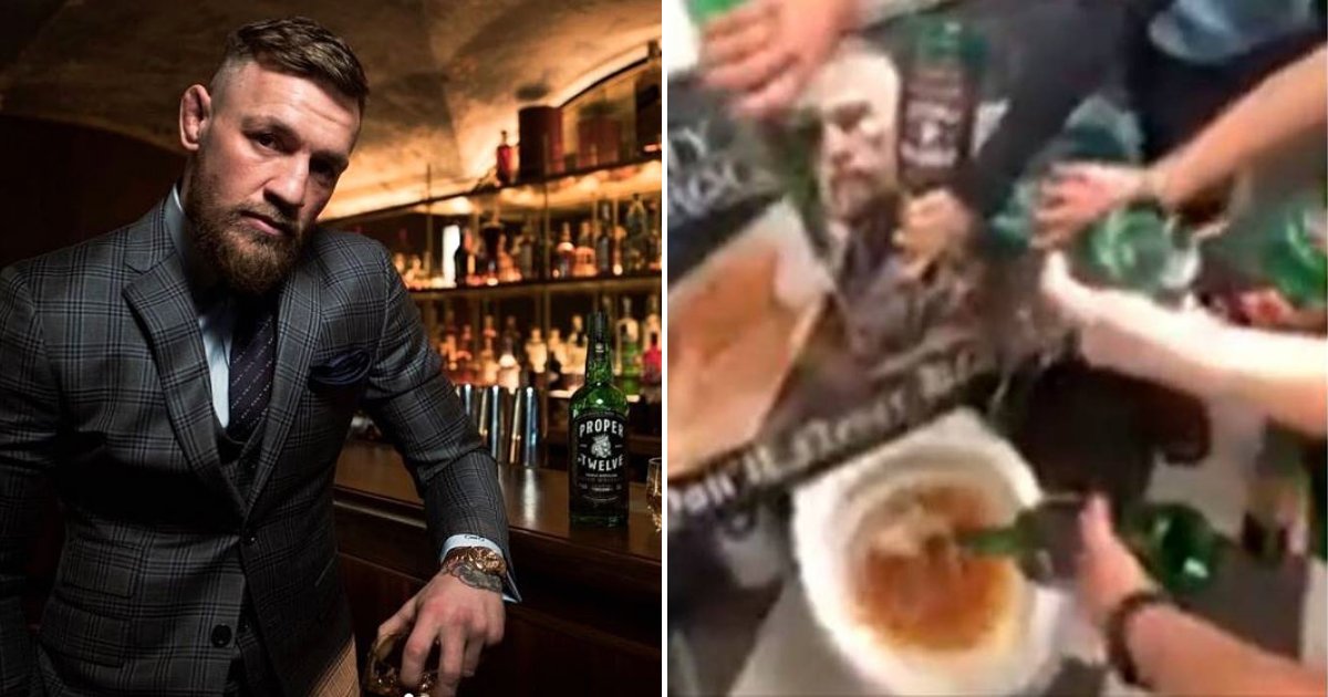 whiskey5.png?resize=1200,630 - Un bar inscrit sur sa liste noire Conor McGregor, star du MMA, et verse son whisky dans les toilettes