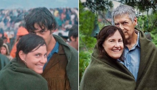 woodstock.jpg?resize=412,275 - Ce couple s'est rencontré il y a 50 ans à Woodstock et célèbre leur rencontre en photos