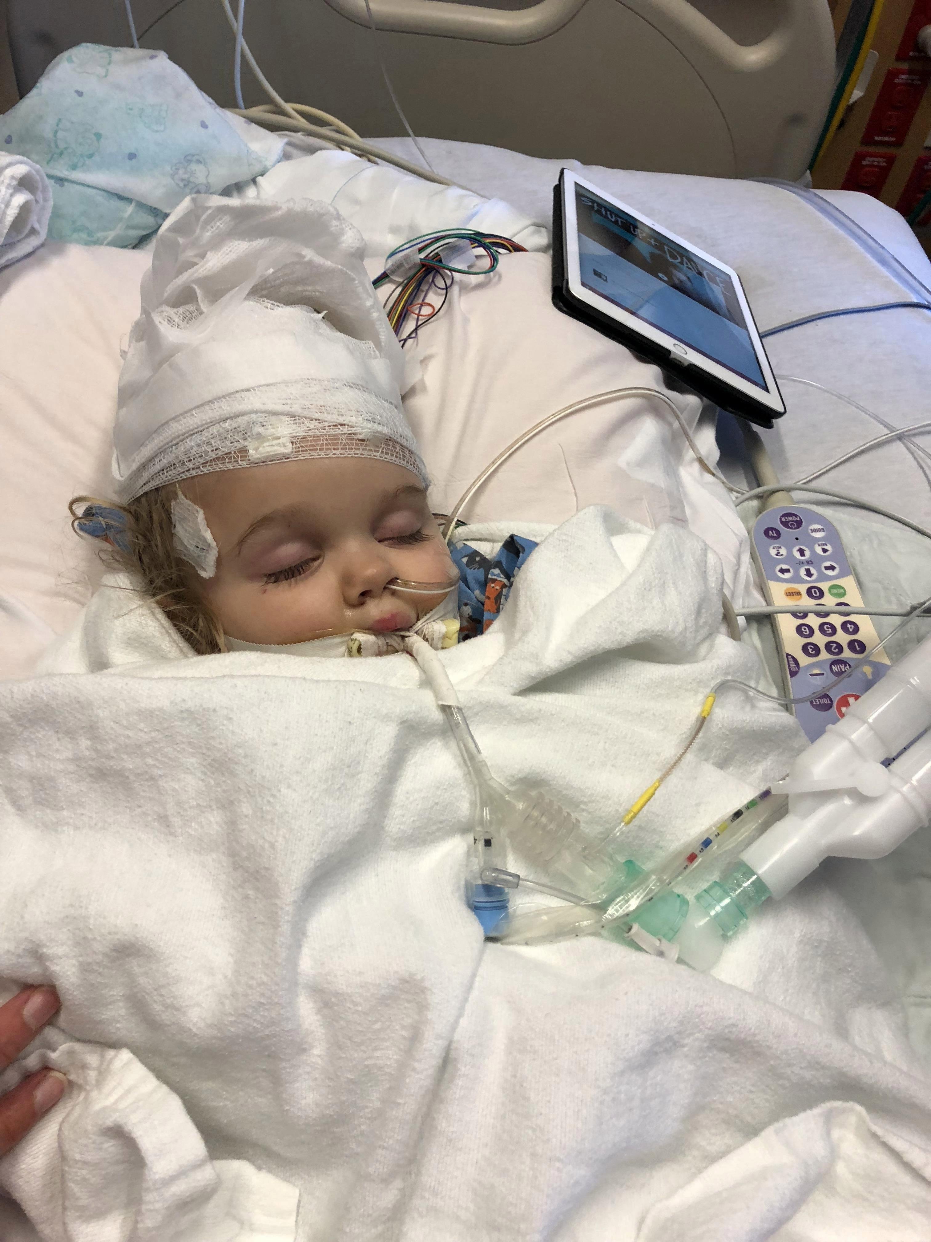  Little Grace Smolinski was struck by a terrifying rare disease