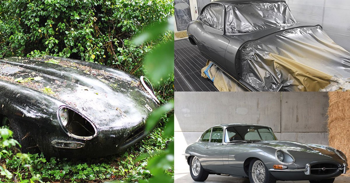 abandoned jaguar discovered in the forest undergrowth is now restored and worth over 100000.jpg?resize=412,275 - An Abandoned Car Found In The Forest Is Worth Over $120K