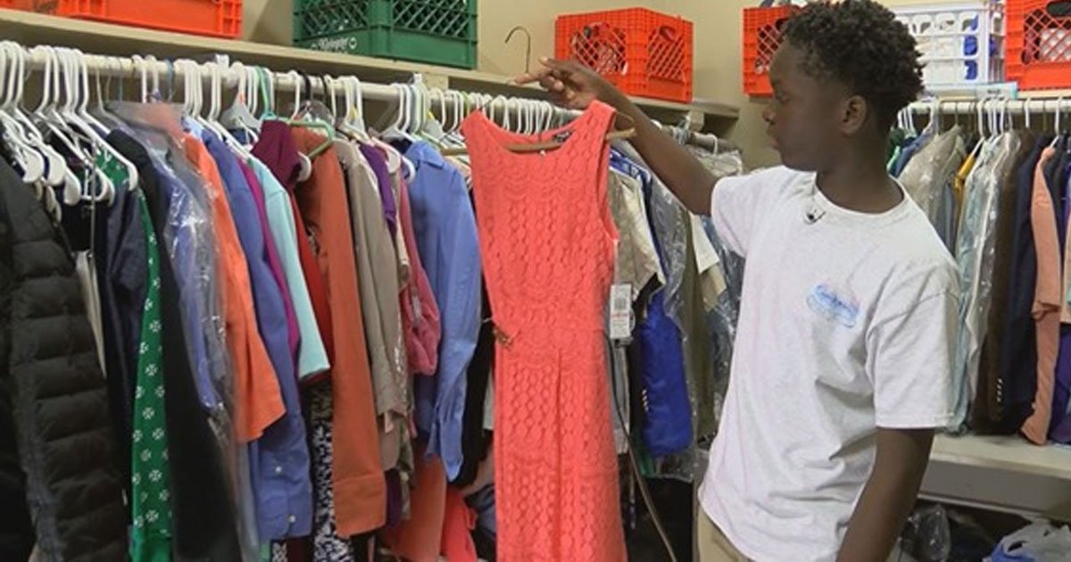 an 8th grader created school closet full of clothes and school supplies for fellow classmates in need.jpg?resize=412,275 - An 8th Grader Created A School Closet Full Of Clothes And School Supplies For Fellow Classmates In Need