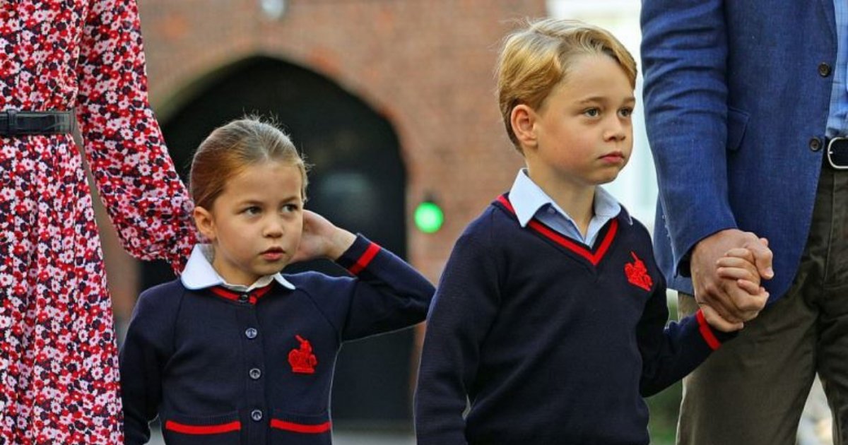 charlotte6.png?resize=1200,630 - La princesse Charlotte a fait sa première rentrée scolaire, accompagnée de son frère et de ses parents