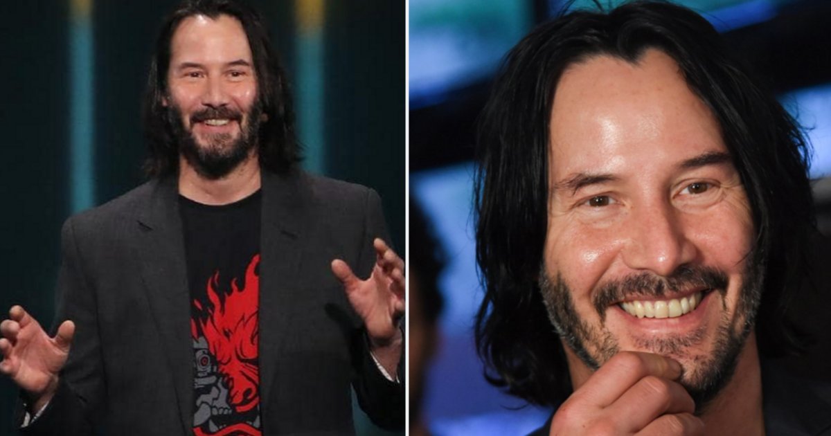 d 1.png?resize=412,275 - Le beau geste de Keanu Reeves : Il est allé voir une famille qui avait mis une pancarte pour lui dans leur jardin