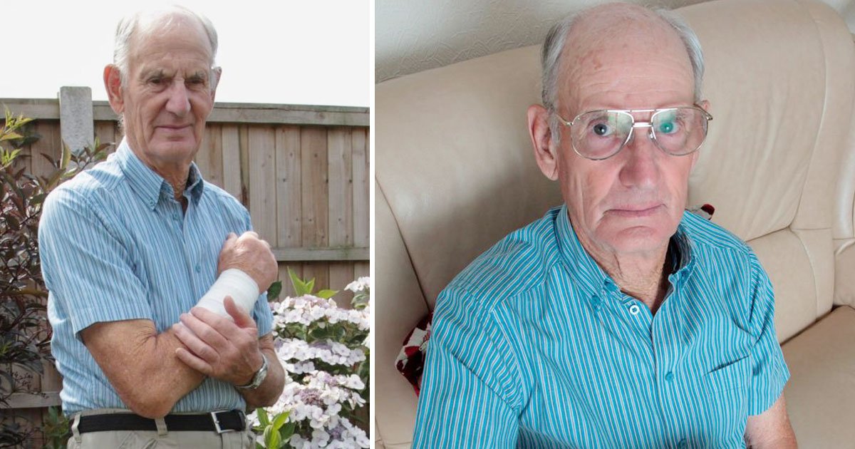 elderly attacked by dog.jpg?resize=412,275 - Elderly Man Abandoned By The Owner Of The Dog Who Bit Him