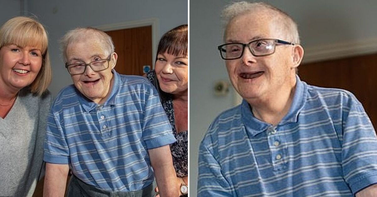 georgie6.png?resize=1200,630 - Man With Down's Syndrome Celebrates His 77th Birthday Thanks To His Loving Friends
