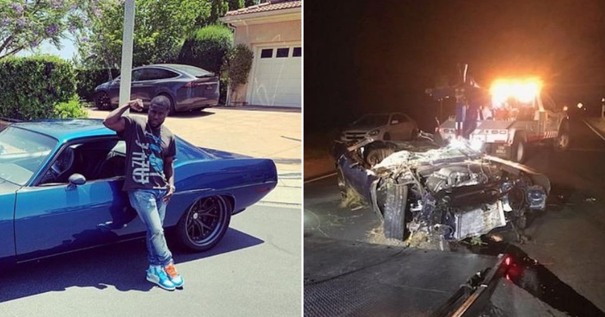 Kevin Hart 40 Suffered Severe Injuries After He Was Involved In A Car Accident In Malibu Hills Small Joys