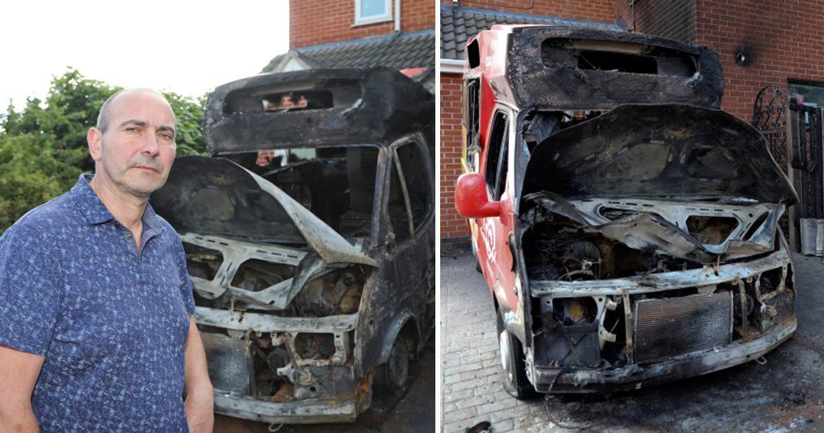 ice cream seller vans blaze.jpg?resize=412,275 - Ice Cream Seller Lost £70,000 After His Rivals Set Two Of His Vans On Fire To Reduce The Competition