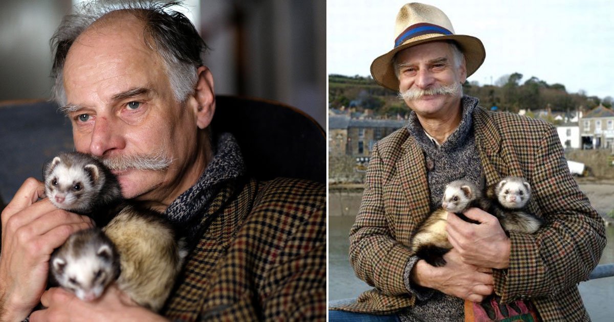man banned pub ferrets.jpg?resize=1200,630 - Man - Who Is Banned From A Pub For Dining With His Pet Ferrets - Says His Pets Give Him The Courage To Come Out Of The House