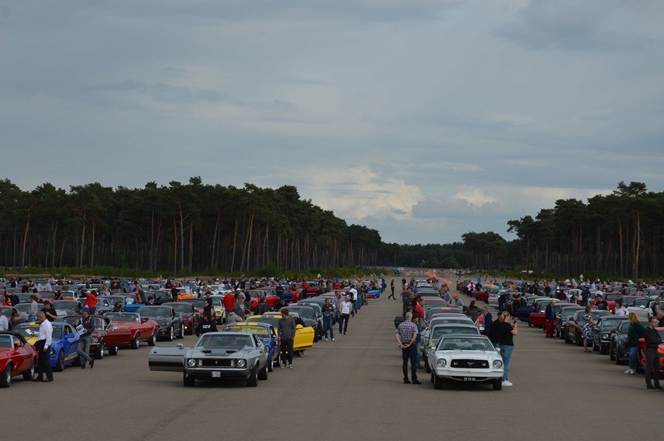 mustang 2.jpg?resize=412,275 - Lors du 55ème anniversaire de la Ford Mustang, 1350 exemplaires du bolide se sont rassemblés en Belgique