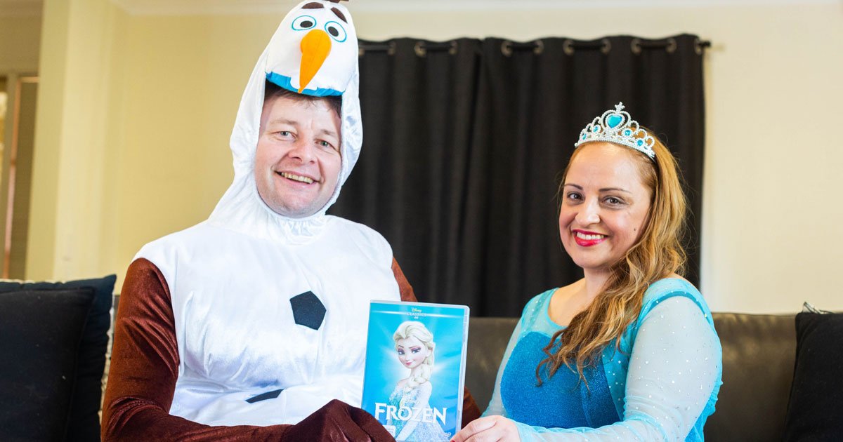 real life frozen couple.jpg?resize=1200,630 - The Real-Life Frozen Couple Says They ‘Couldn’t Believe Their Ears’ When They First Watched The Movie