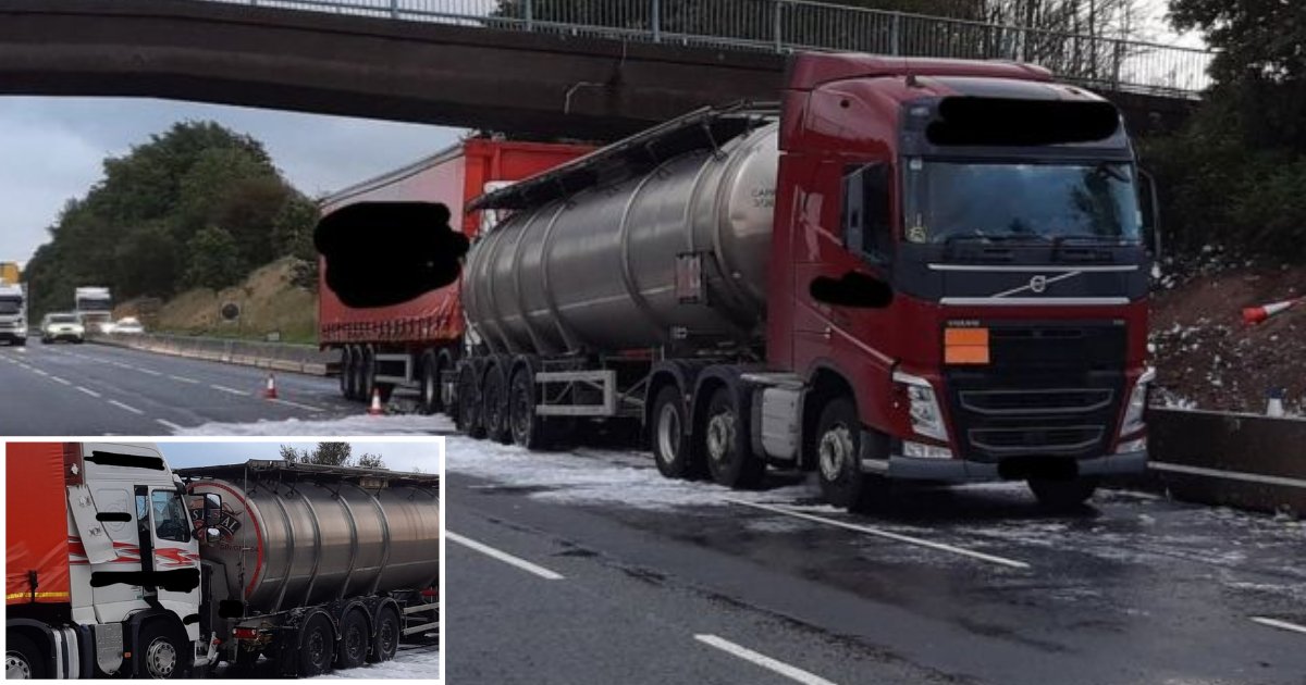 s3 5.png?resize=1200,630 - M6 Motorway Reopens After the Leakage of 32,000 Litres of Gin From Accident