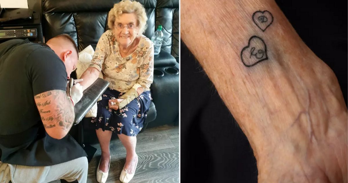 s6 11.png?resize=1200,630 - A 94-Year-Old Great Grandma Believed To Be The Oldest Women In The UK To Get Tattooed