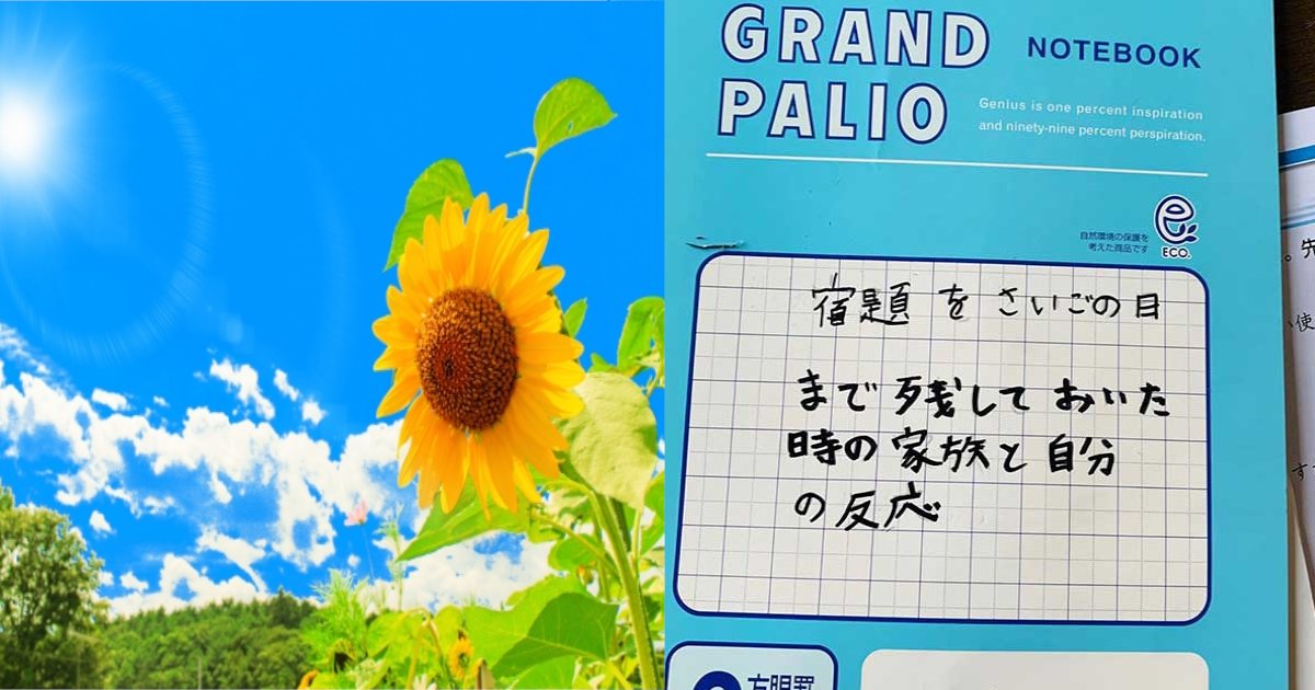 summer.png?resize=412,232 - とある小学生の夏休み「衝撃の自由研究」がコチラ‼　清々しい朝を迎えている…