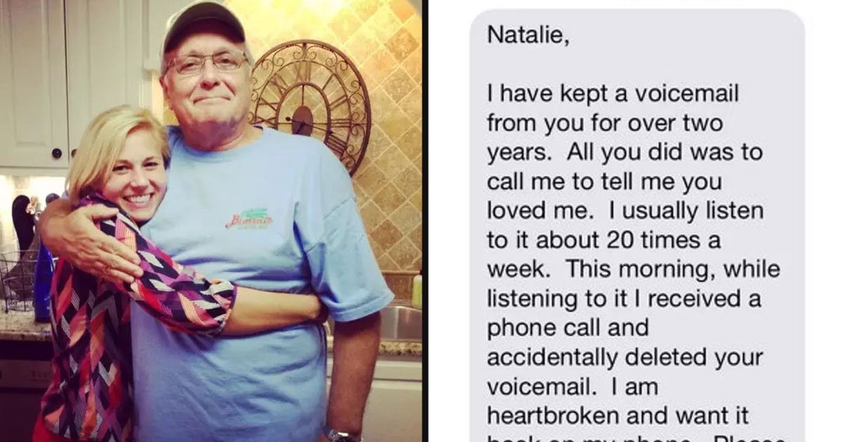 untitled 1 86.jpg?resize=412,275 - Dad Requested A Voicemail From His Daughter After Accidentally Deleting The One He Had