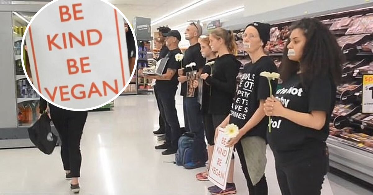 untitled design 21 1.png?resize=1200,630 - Les militants végans ont encore une fois bloqué le rayon viande dans un supermarché