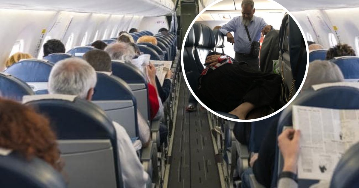 untitled design 22.png?resize=1200,630 - Un homme a passé six heures debout dans un avion pour que sa femme puisse se coucher et dormir