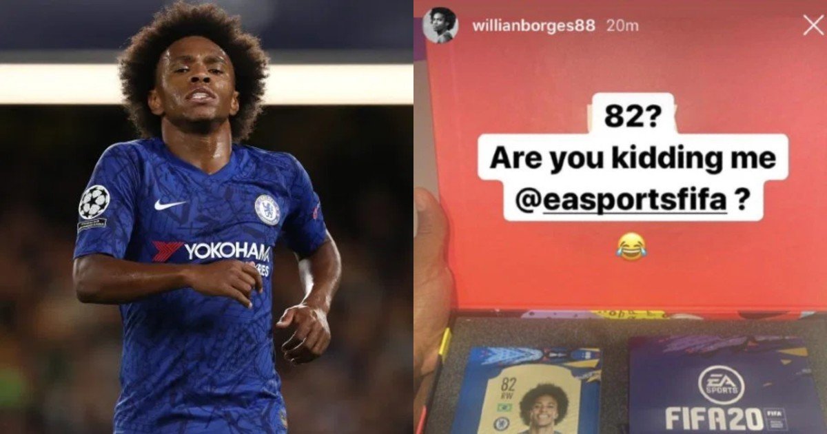 willian.jpg?resize=412,232 - 윌리안, 자신의 게임 능력치에 불만. 팬들은 "부끄럽지도 않냐"