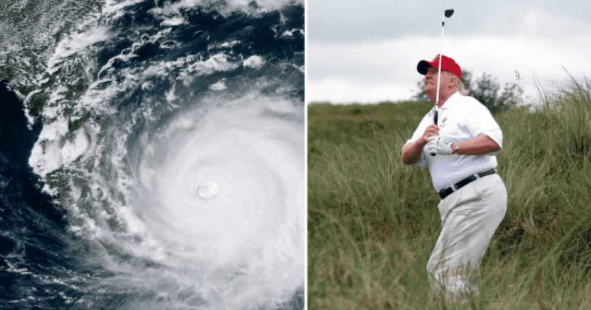 y6 2.png?resize=1200,630 - Alors que les côtes américaines se préparent pour l'ouragan Dorian, Donald Trump joue au golf