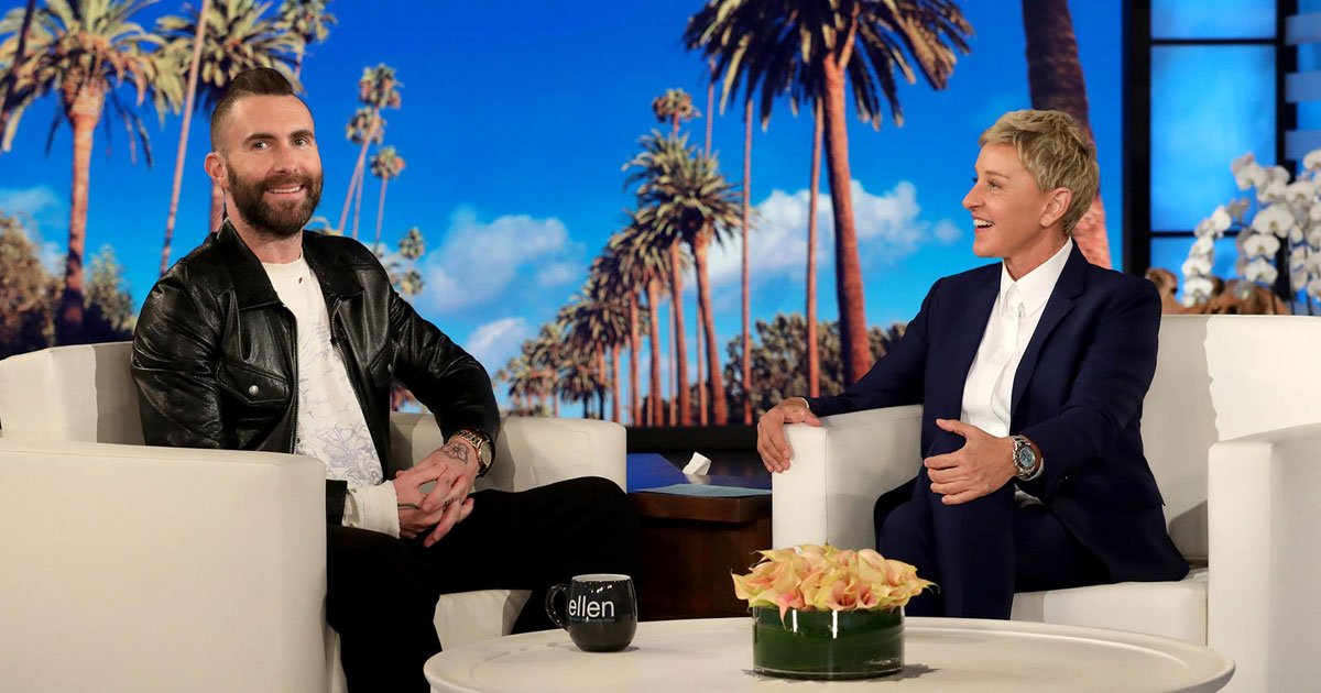 adam levine opened up about leaving the voice on the ellen degeneres show.jpg?resize=412,232 - Adam Levine Opened Up About Being A Full-Time Parent: "I Just Stay At Home And Do Very Little"