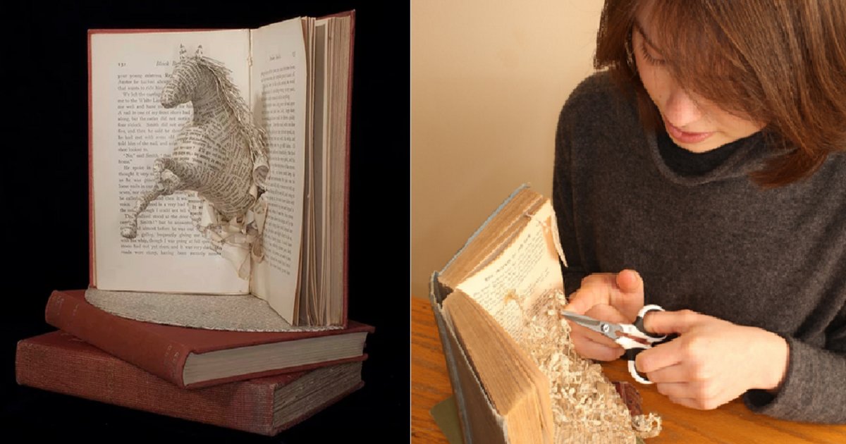 b3.png?resize=1200,630 - 24-Year-Old Woman Showcased Her Incredible Talent In The Rare Art Of Book Sculpting
