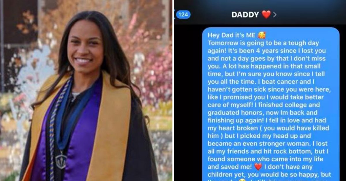 chastity4.png?resize=1200,630 - Woman Texted Dad's Phone For 4th Anniversary Of His Death And Received Heartbreaking Reply