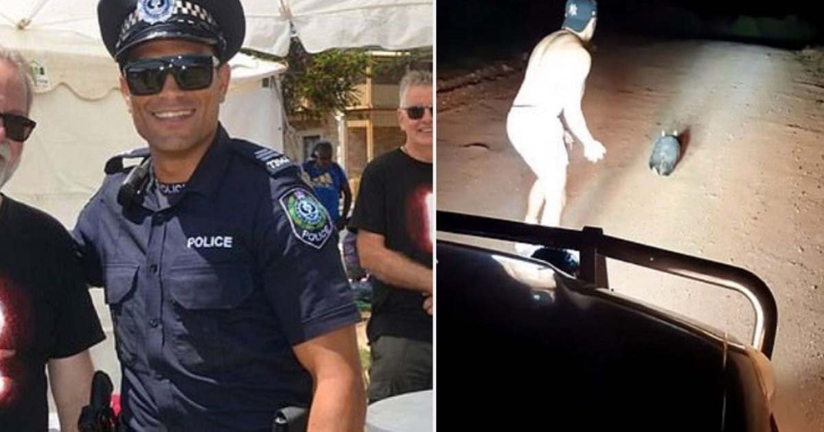 d2 5.jpg?resize=412,275 - Police Officer Filmed Throwing Rocks At Wombat’s Head