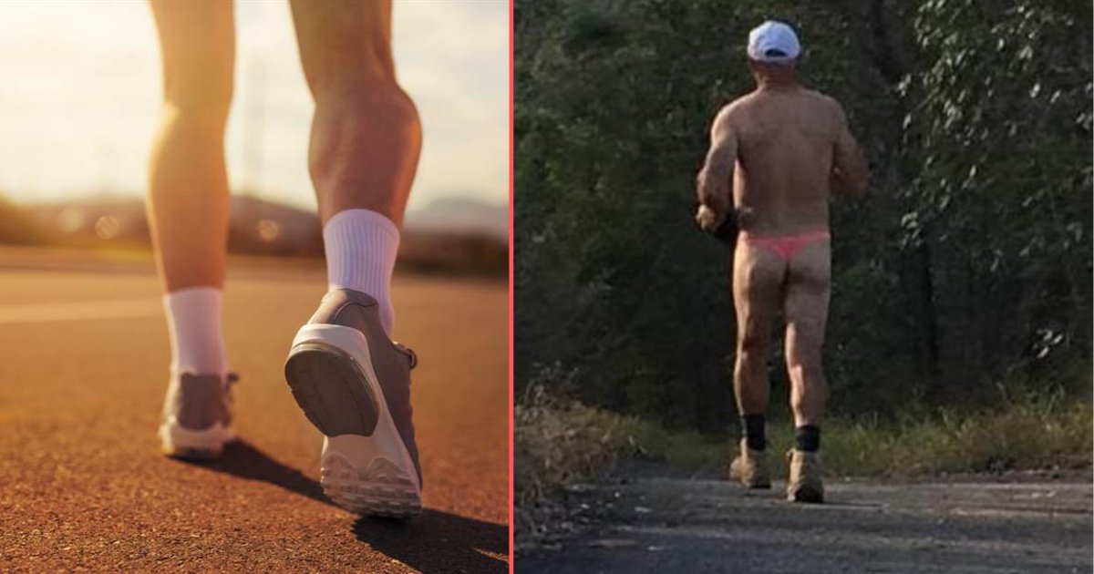 d3 1.png?resize=412,275 - Hiker Spotted in Wild Horse Mountain Track Wearing Only Work Boots and a Pink G-String