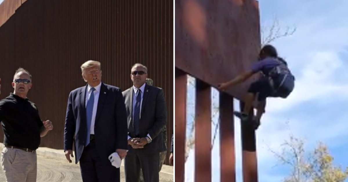 leo7.png?resize=1200,630 - Une jeune fille de 8 ans prouve à quel point il est facile d'escalader la réplique du mur de Trump