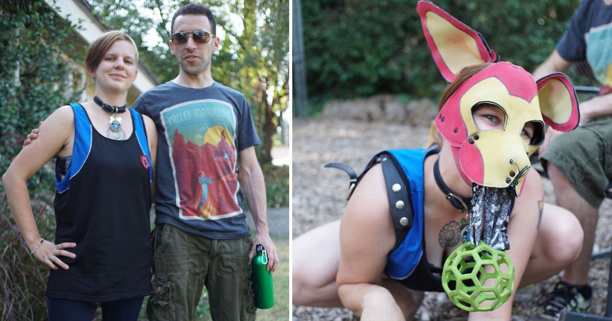 man identifies as a dog.jpg?resize=412,275 - Man Identifies As A Dog And Loves Playing Fetch And Tug Of War With His Husband Who Is Also His Handler