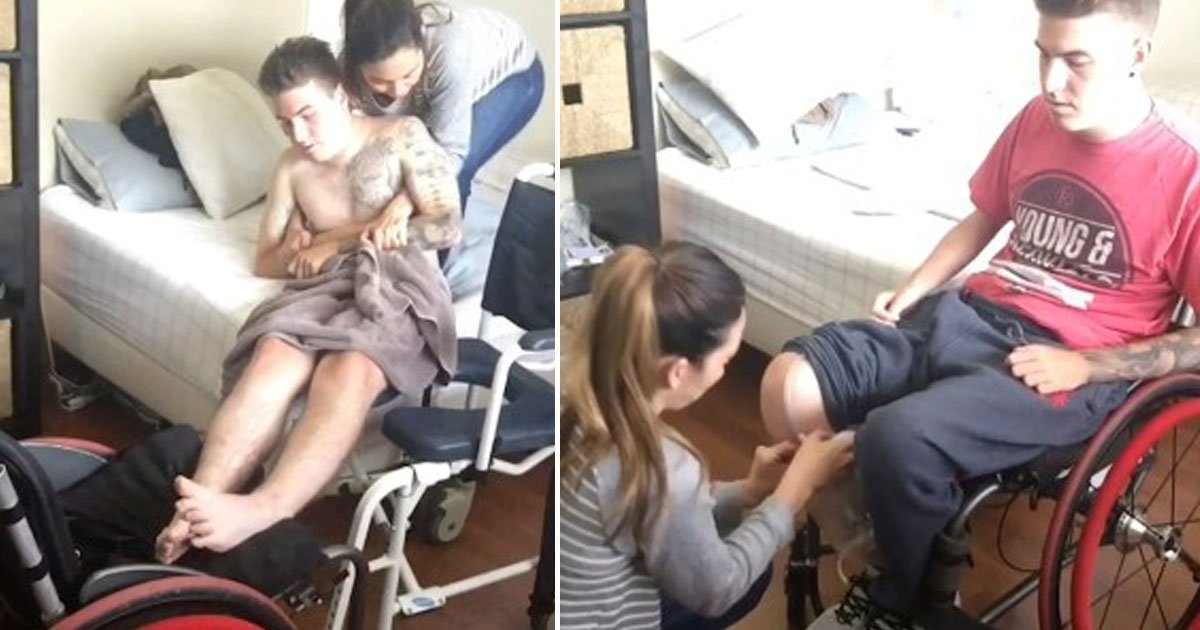 man paralysed routine.jpg?resize=412,275 - Man Paralysed From Neck Down Opened Up About His Struggles