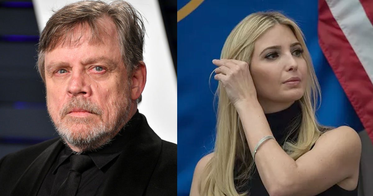 mark hamill responded to ivanka trumps tweet calling her family fraud and his remark divided the internet.jpg?resize=1200,630 - Mark Hamill commente une photo d'Ivanka Trump sur laquelle son fils est habillé en Stormtrooper
