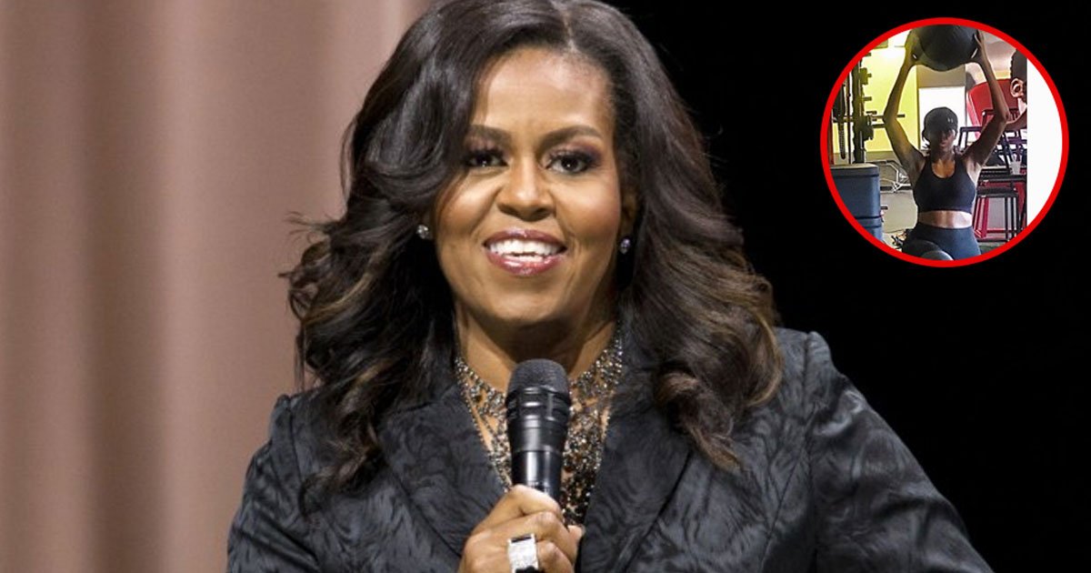 Michelle Obama Showed Off Her Abs In Her New Workout Photo - Small Joys