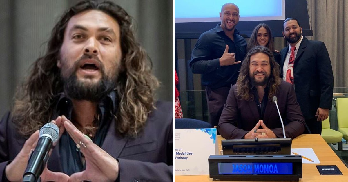 momoa6.png?resize=412,275 - Jason Momoa 'Aquaman' Says 'We Are A Disease Infecting Our Planet' And Rips Trump At UN