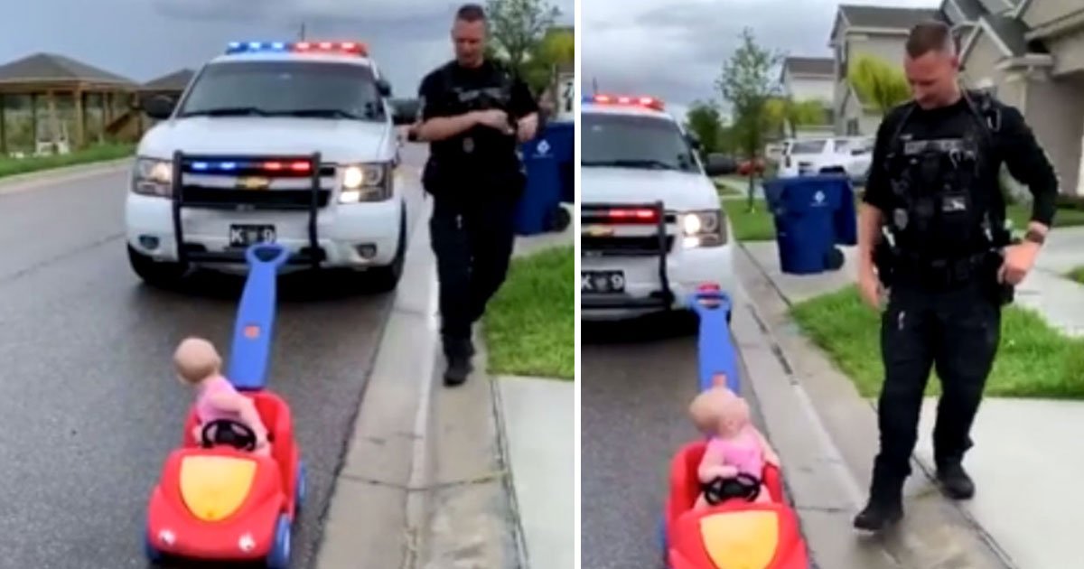 officer pulled over toddler daughter.jpg?resize=412,232 - Police Officer Pulled Over His 10-Month-Old Daughter And Asked Her To Show Her License