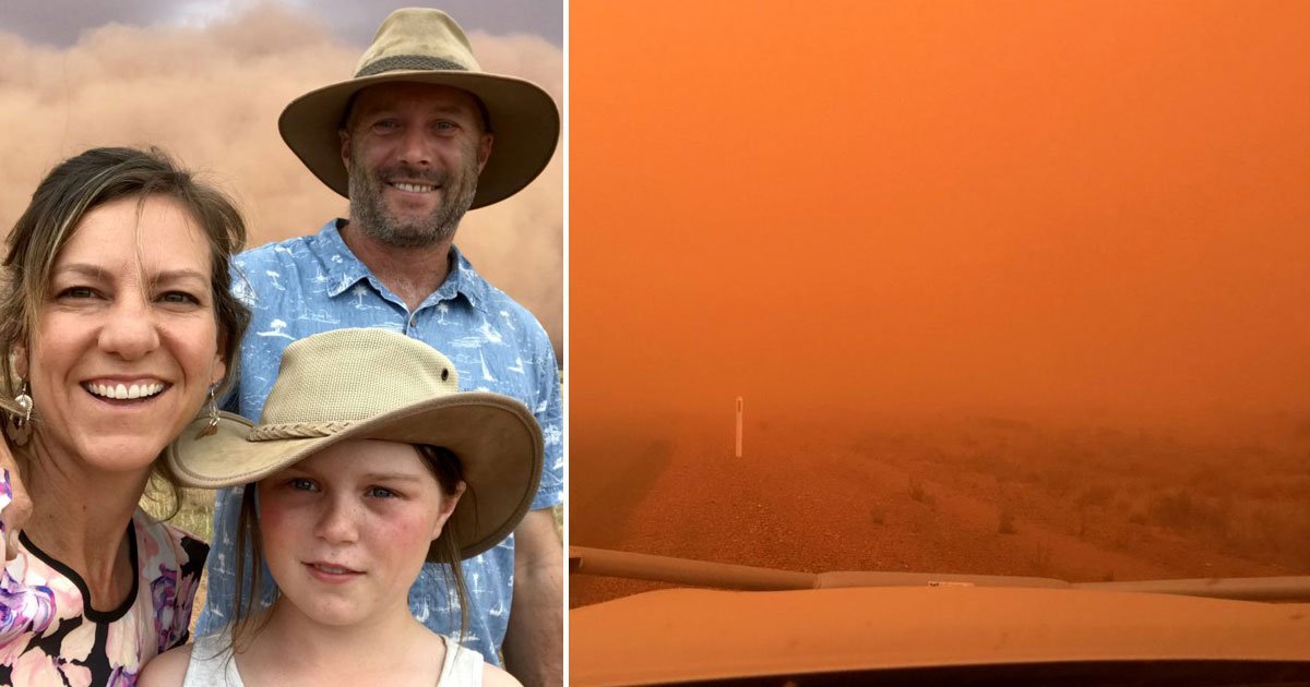 orange sand storm.jpg?resize=412,275 - Family Witnessed An Incredible Orange Sand Storm